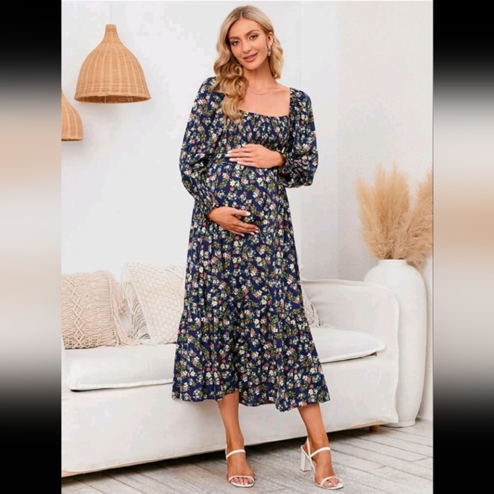 Floral Maternity Dress